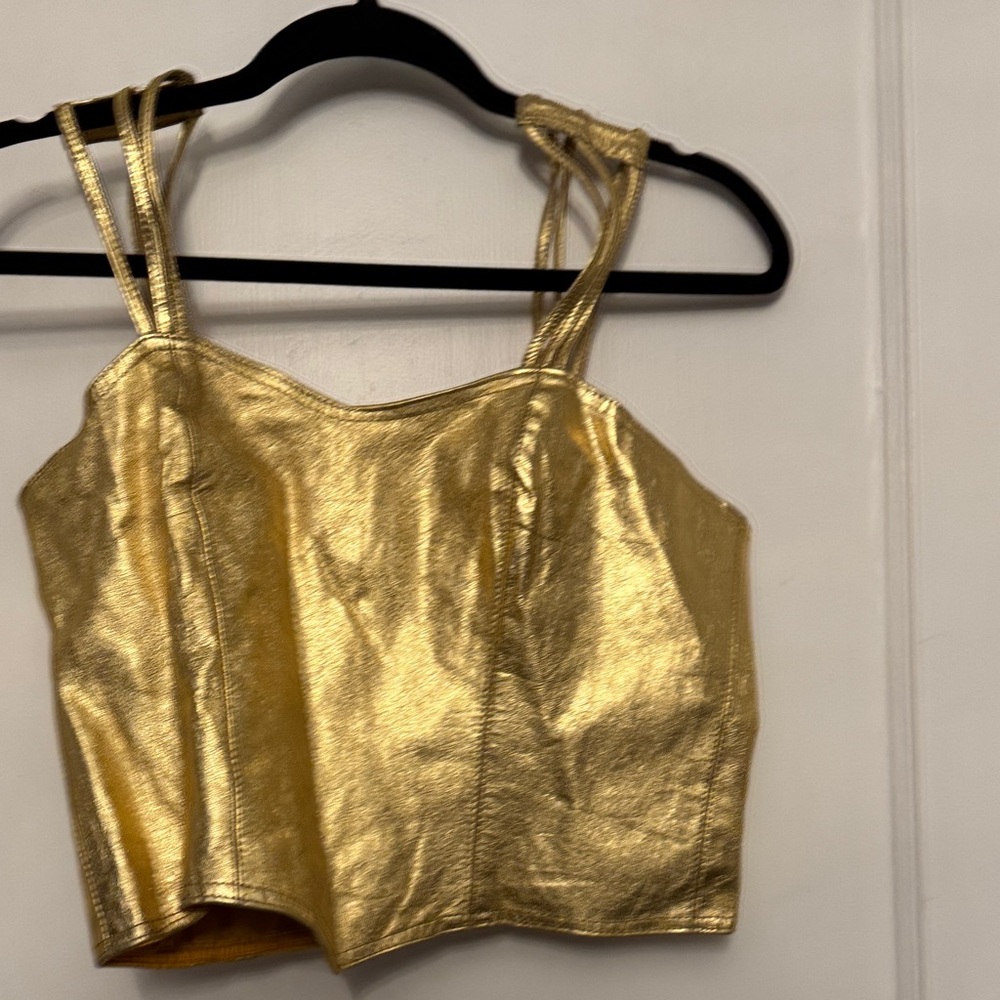 Gold leather